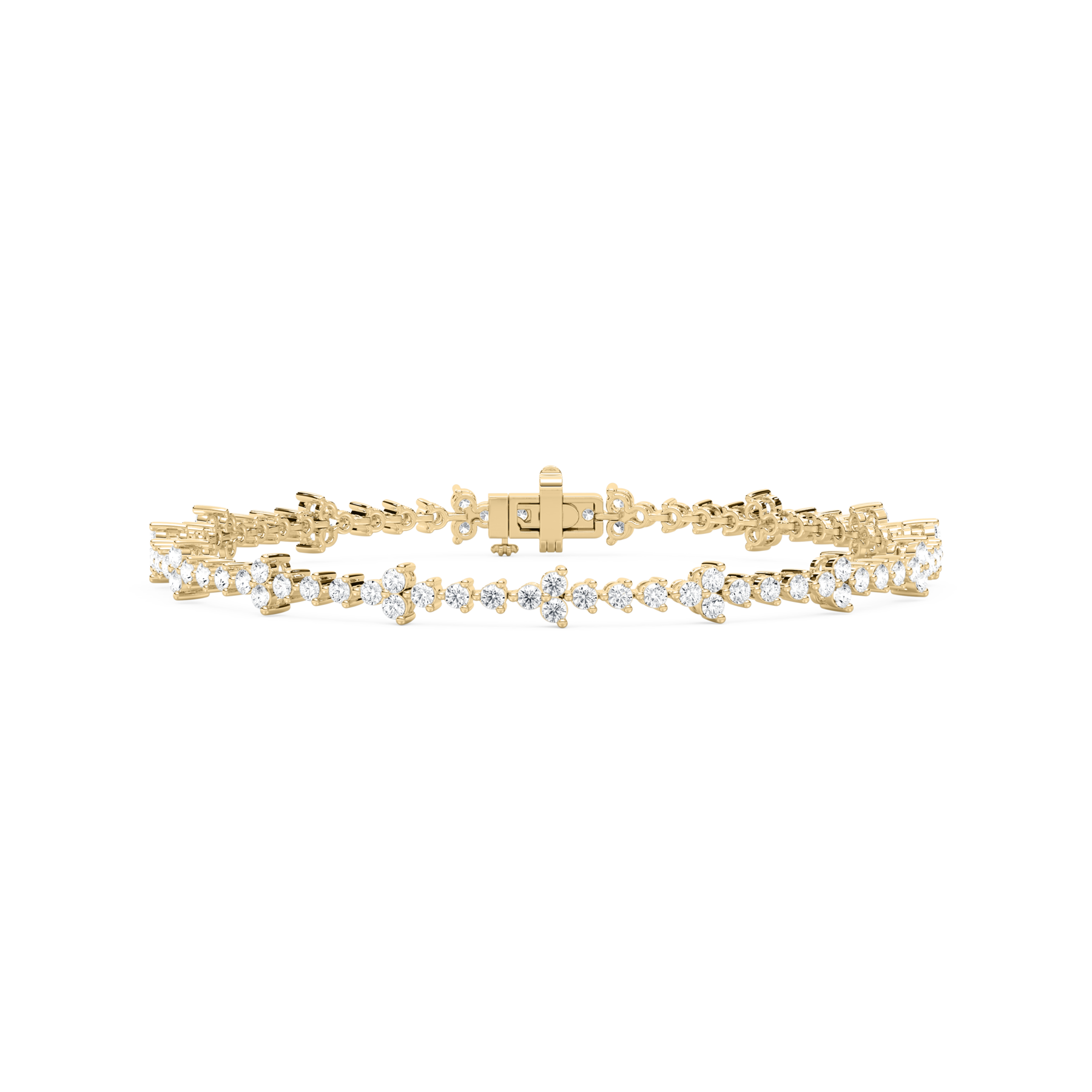 Round Diamond Aahna Classic Tennis Bracelet