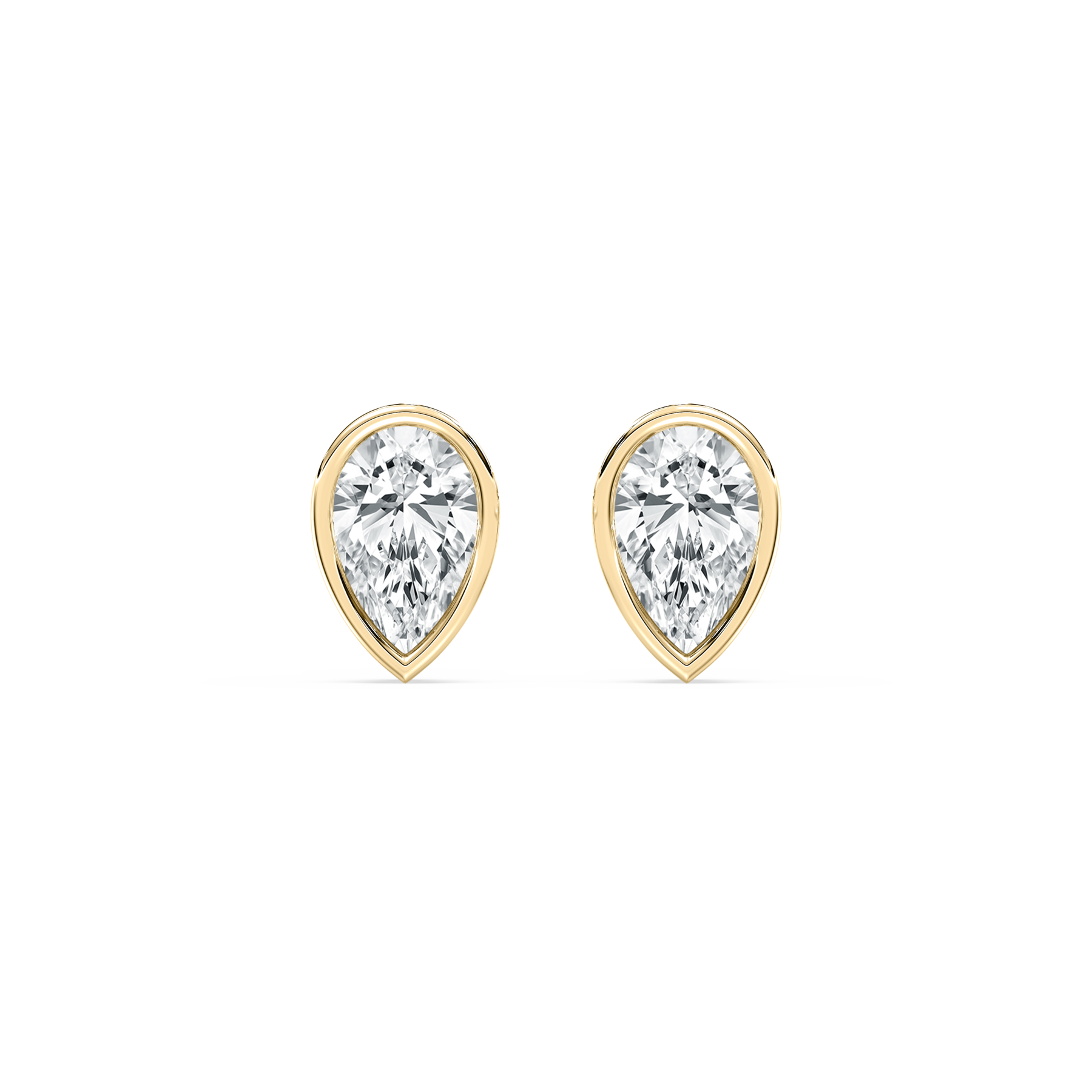 2 Carat Pear Diamond Maliha Stud Earring