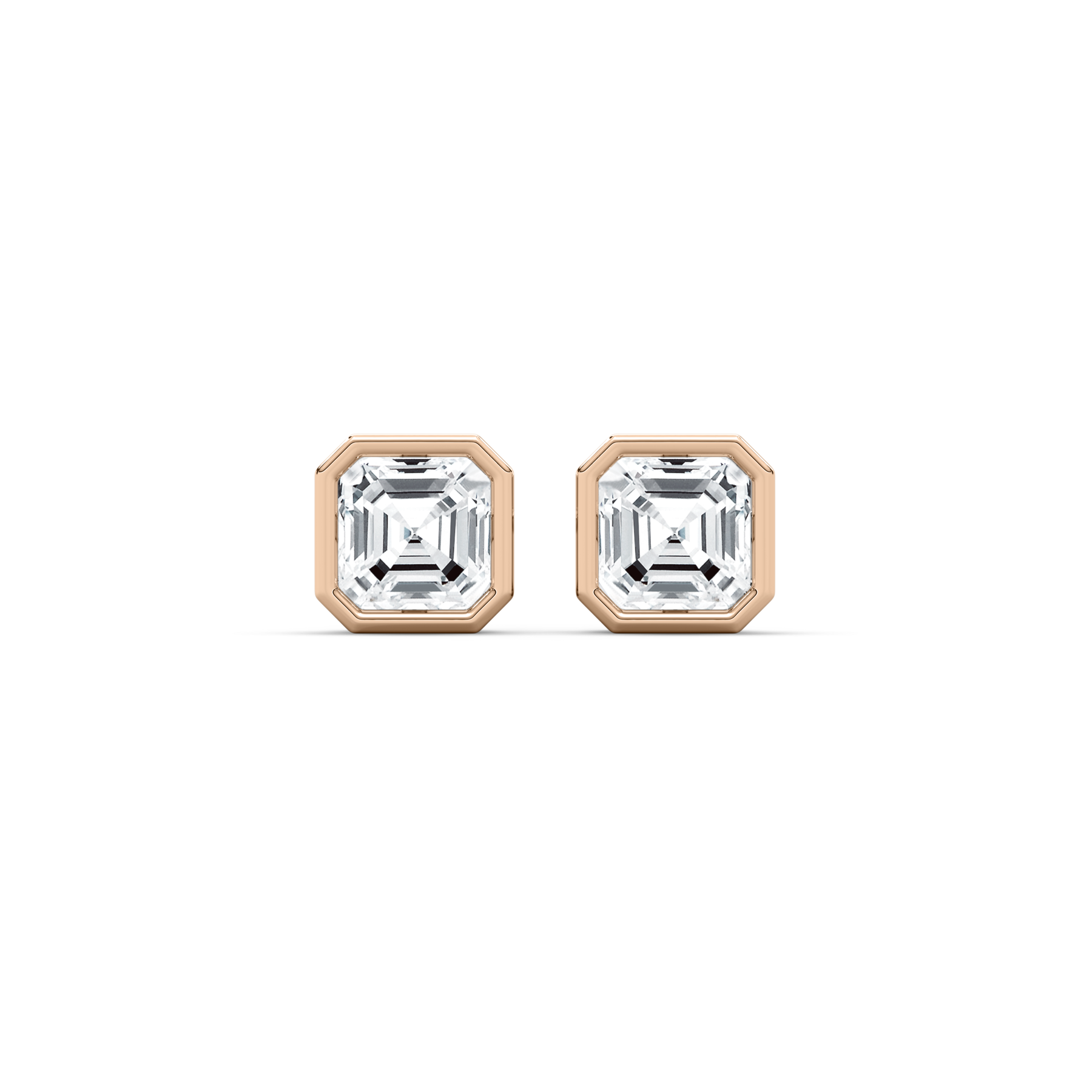 0.50 Carat Square Emerald Diamond Sijaya Stud Earring