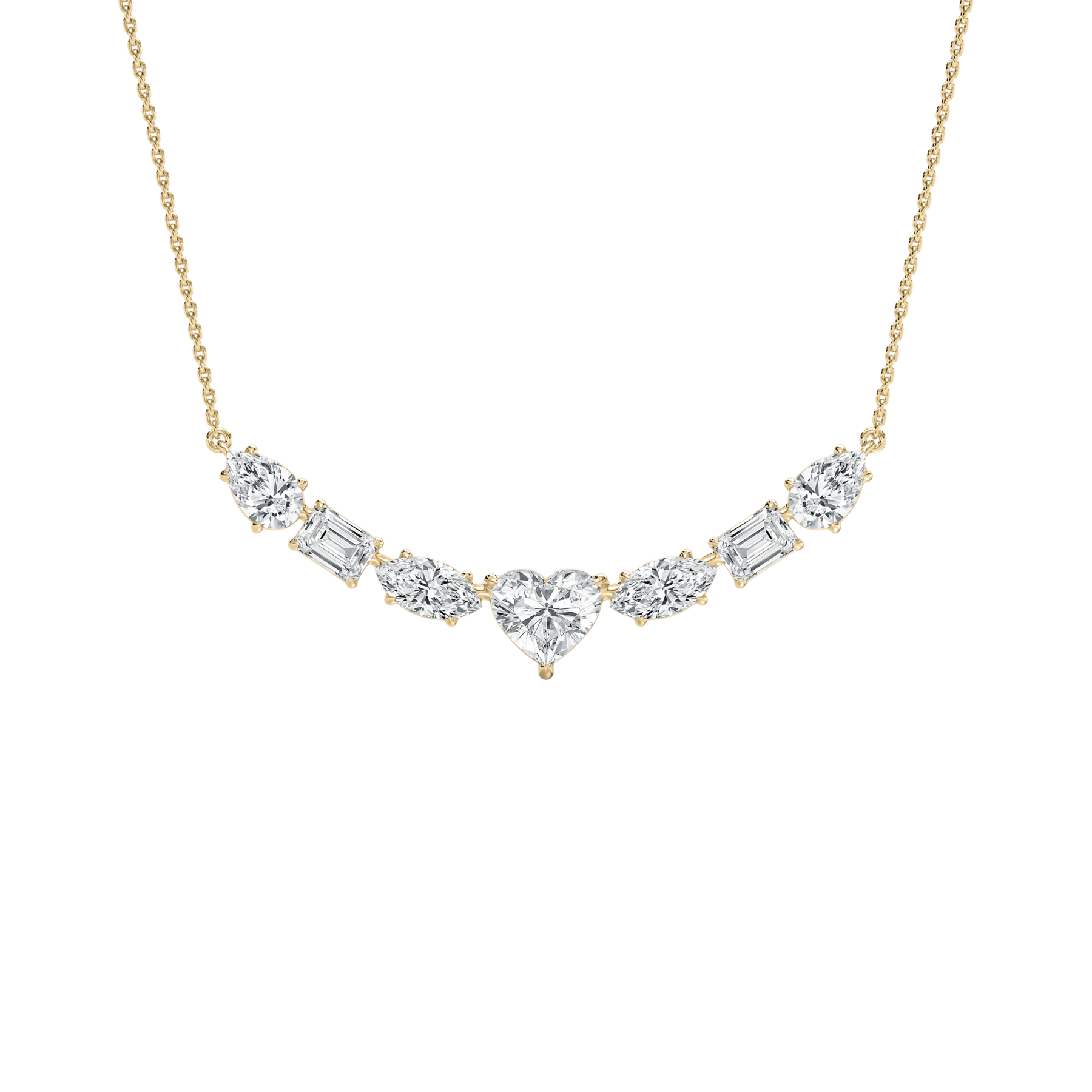 4.50 Carat MultiShape Diamond Patricia Fashion Necklace