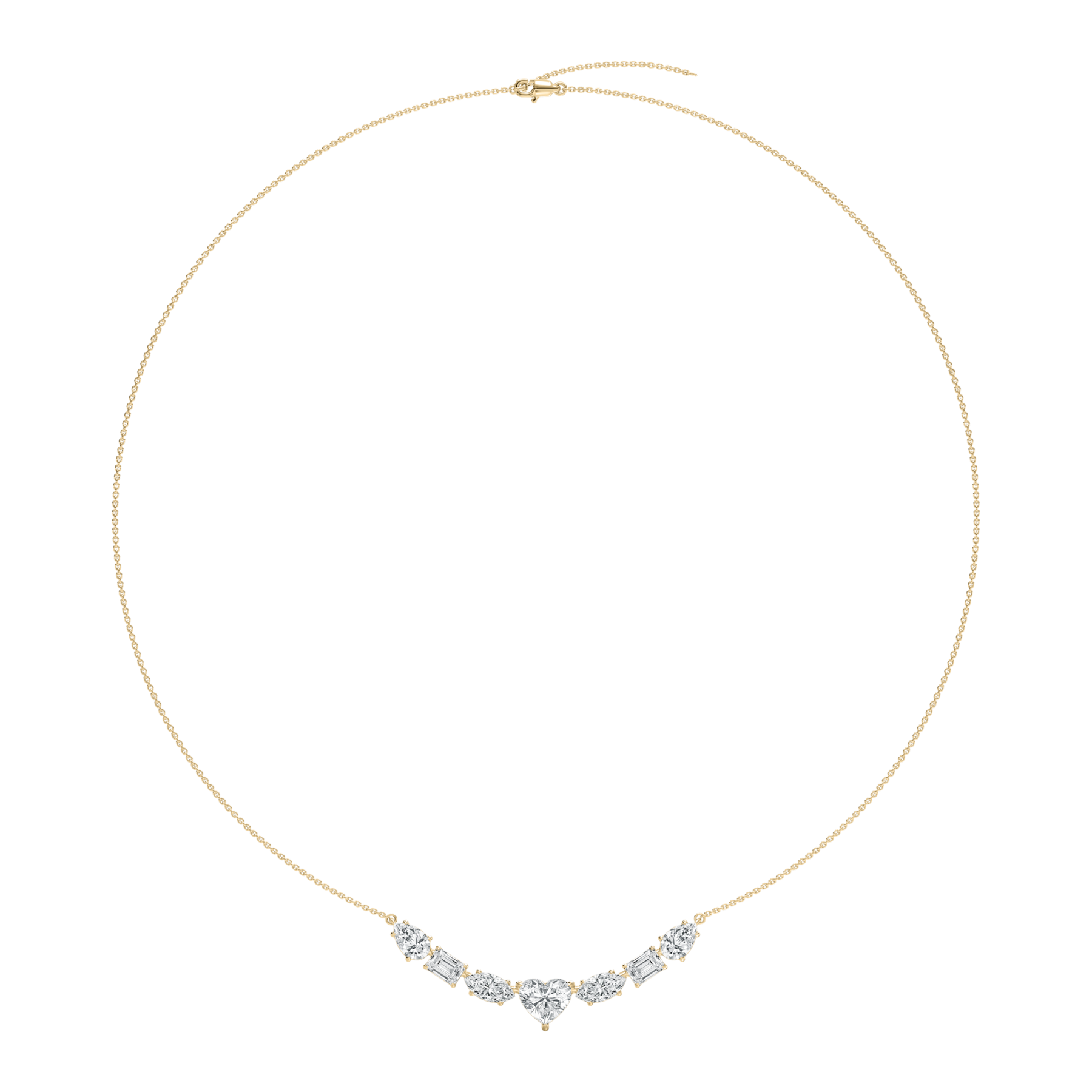 4.50 Carat MultiShape Diamond Patricia Fashion Necklace