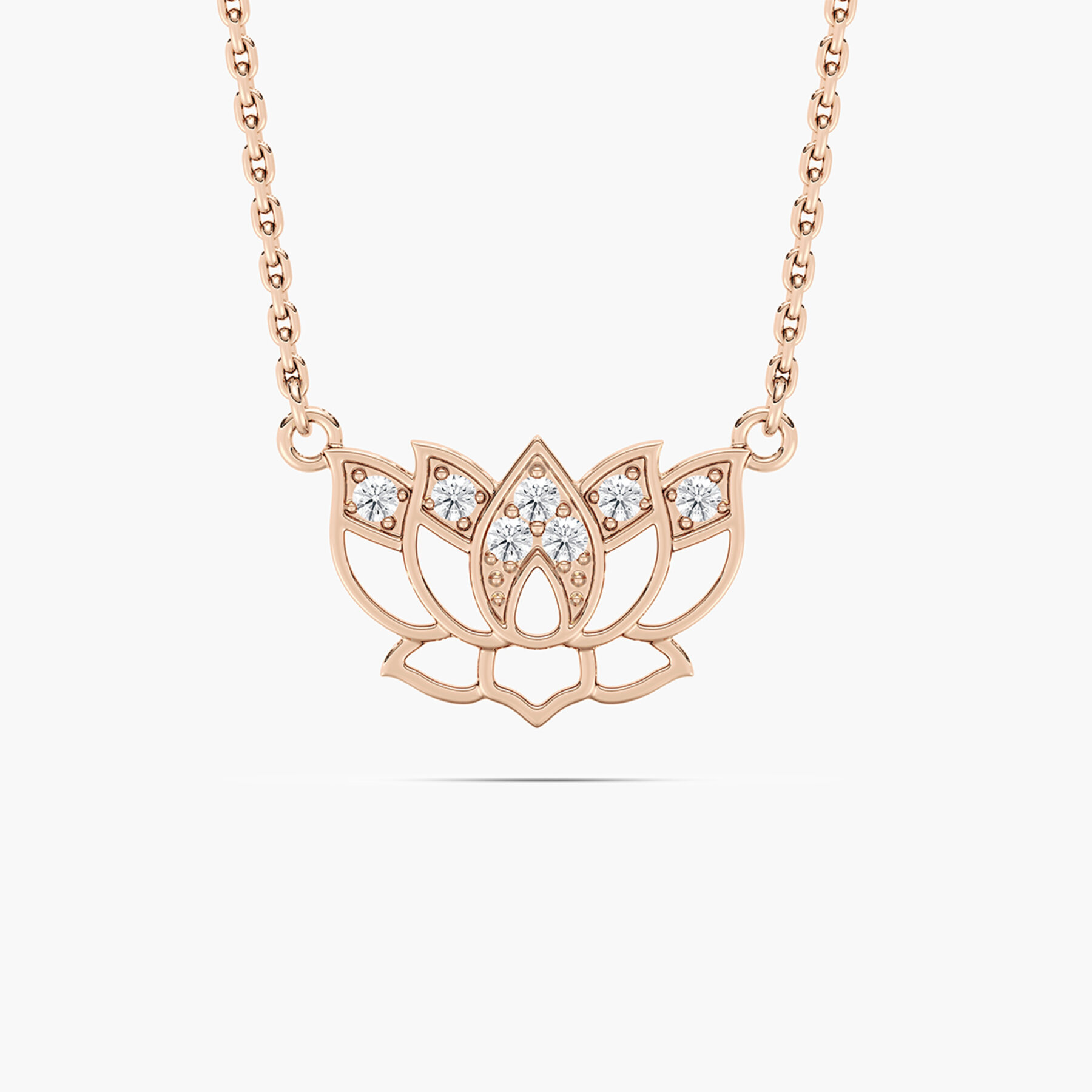 Round Diamond Pritty Lotus Kids Fashion Pendant