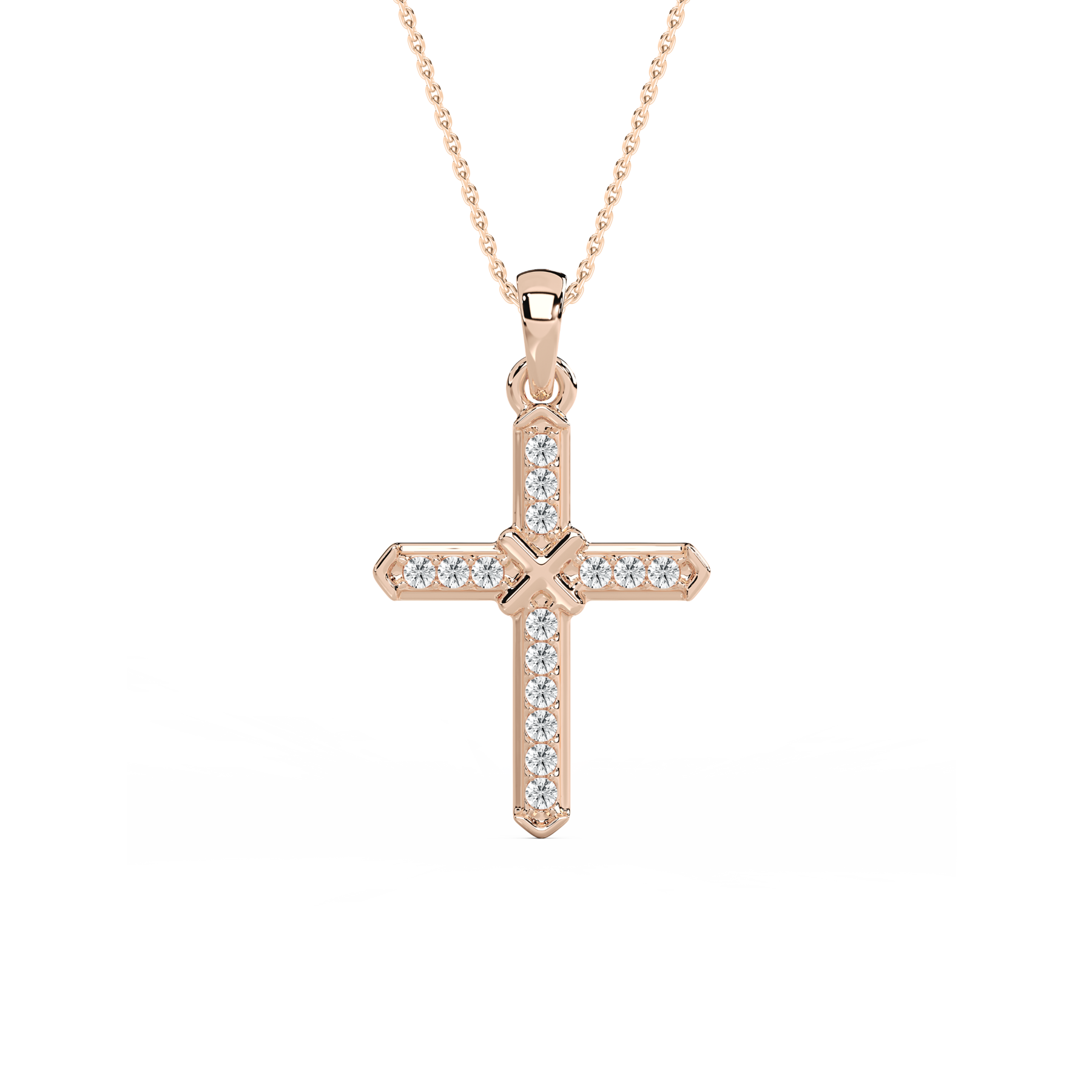Round Diamond  Abel Cross Kids Pendant