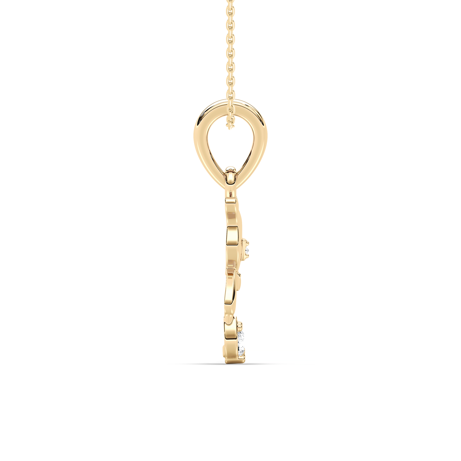 Round Diamond TeddyBear Kids Fashion Pendant