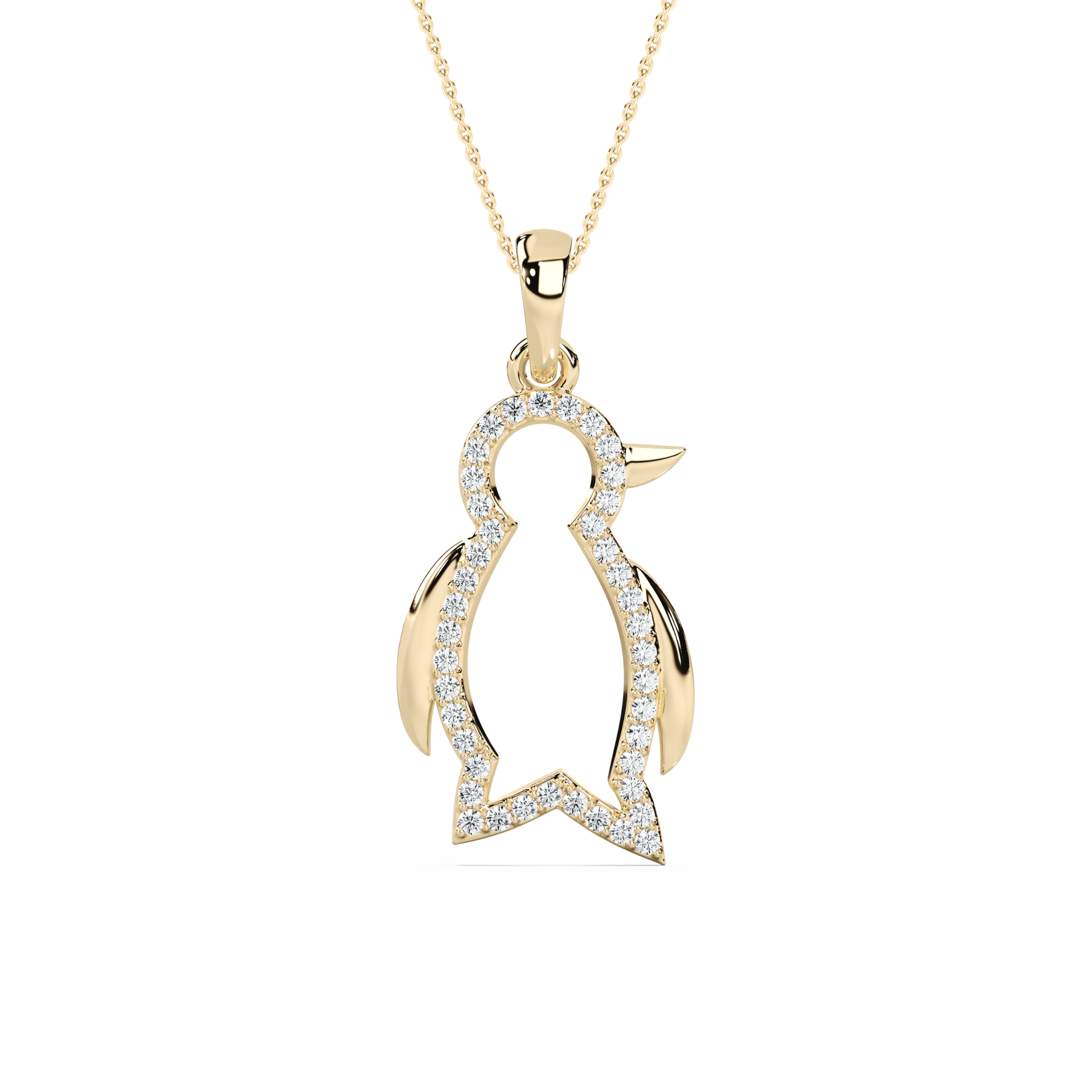 Round Diamond Alona Penguin Kids Fashion Pendant