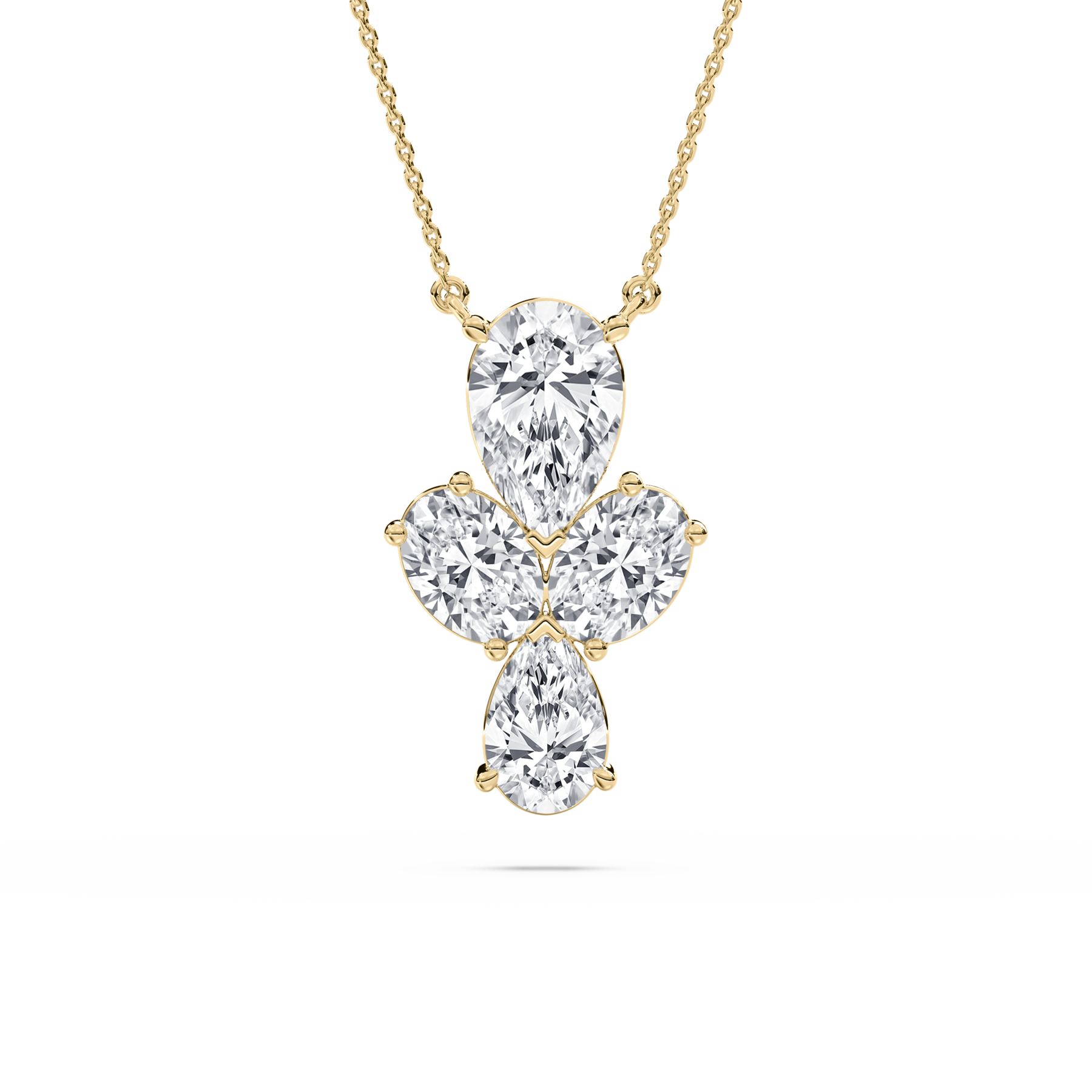 2.50 Carat Oval And Pear Diamond Alodie Fashion Pendant