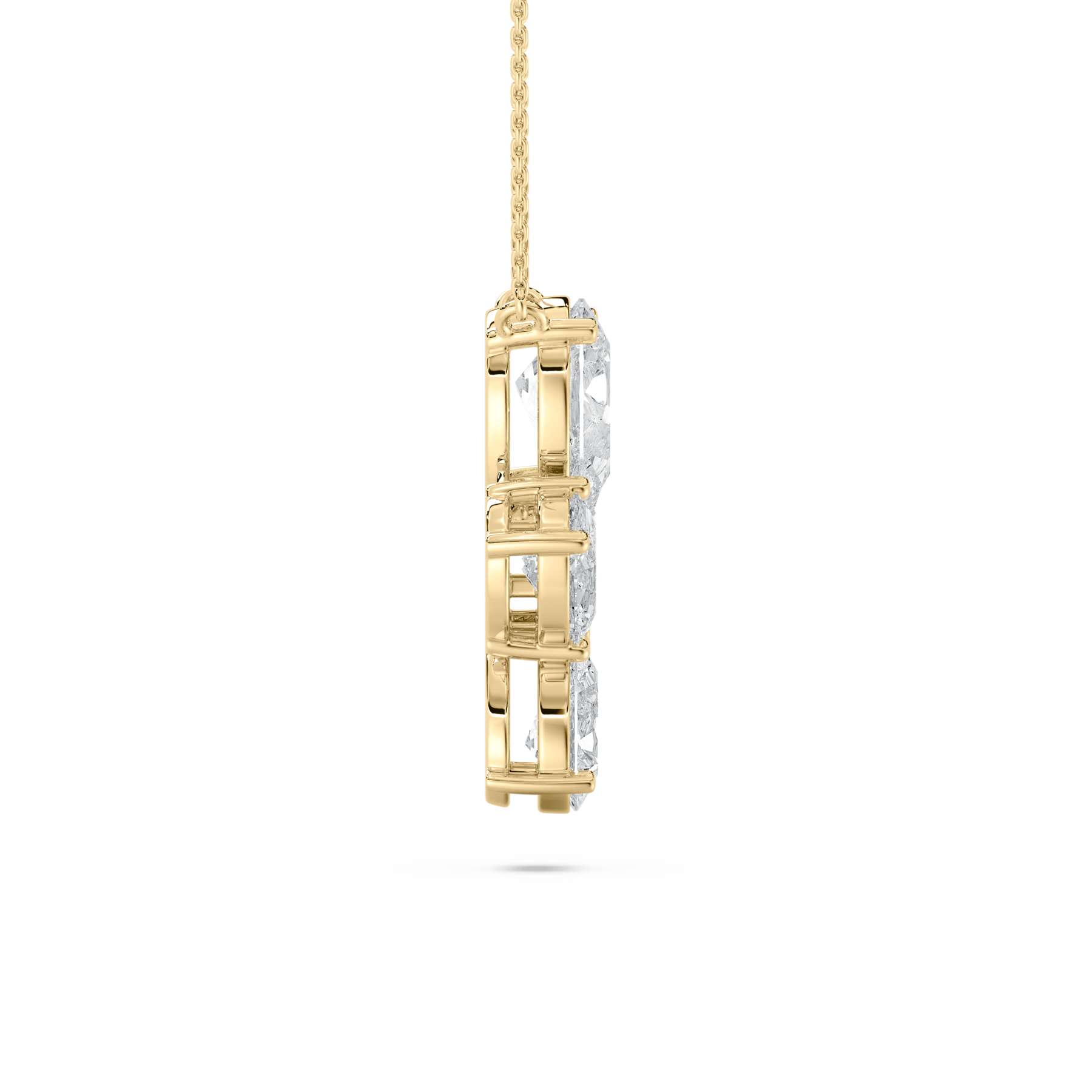 2.50 Carat Oval And Pear Diamond Alodie Fashion Pendant