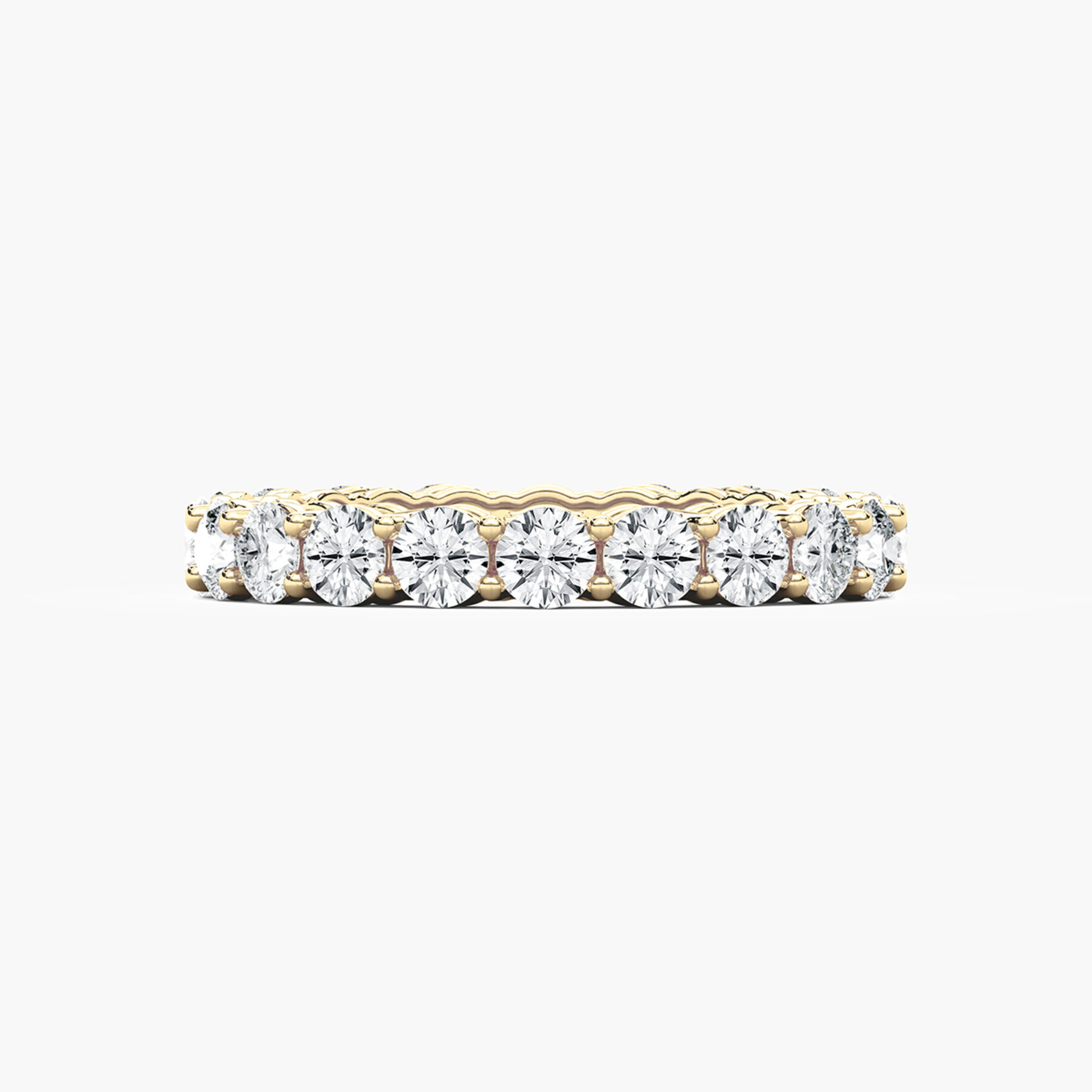 Multiple Round Shape Diamond Full Eternity Wedding Band
