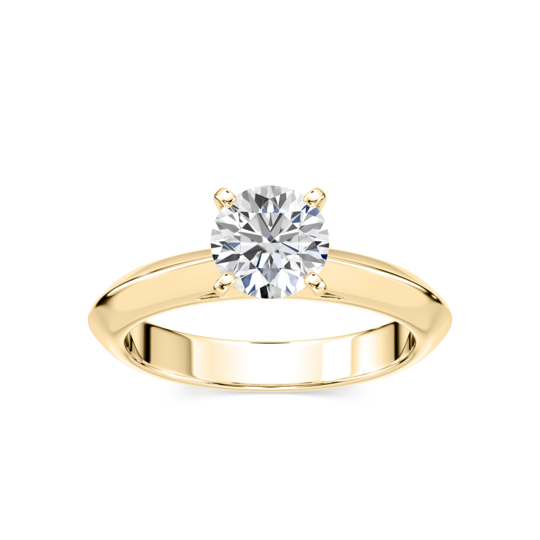 1 Carat Round Diamond Solitaire Engagement Ring