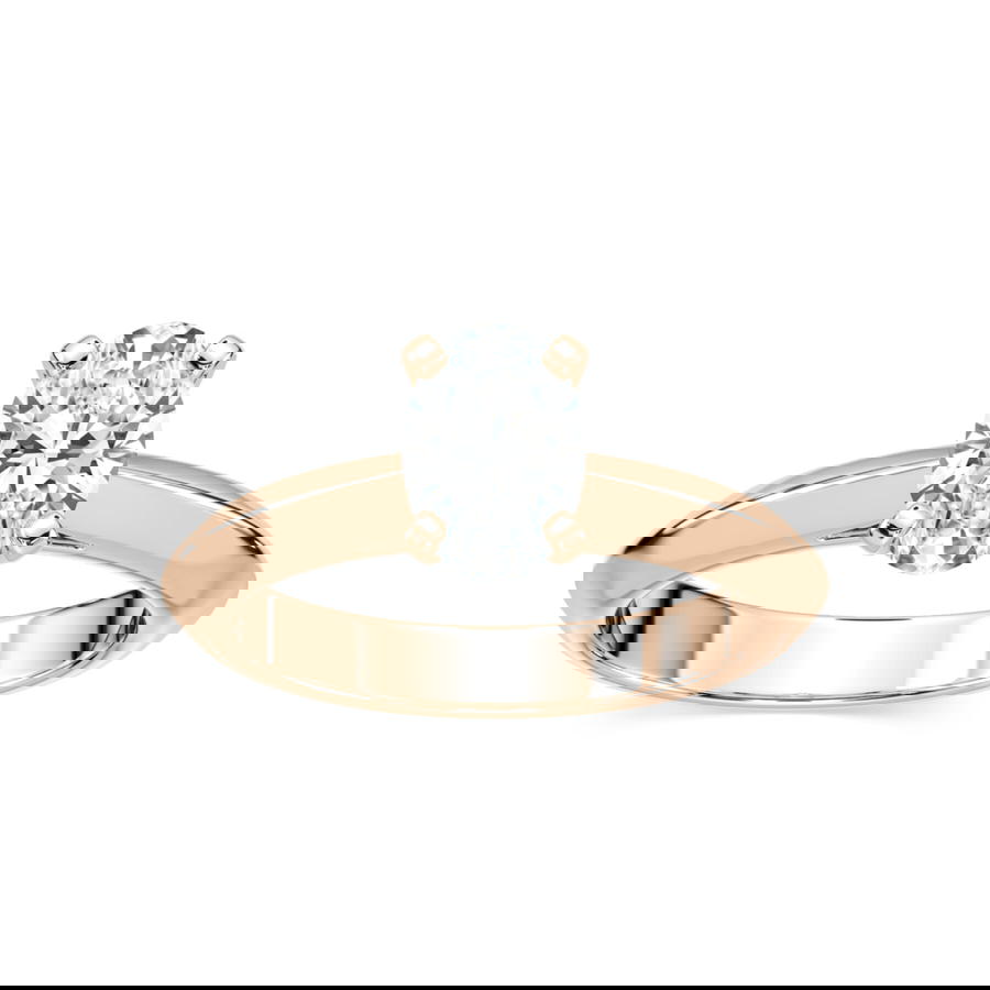 1 Carat Oval Solitaire Diamond Engagement Ring