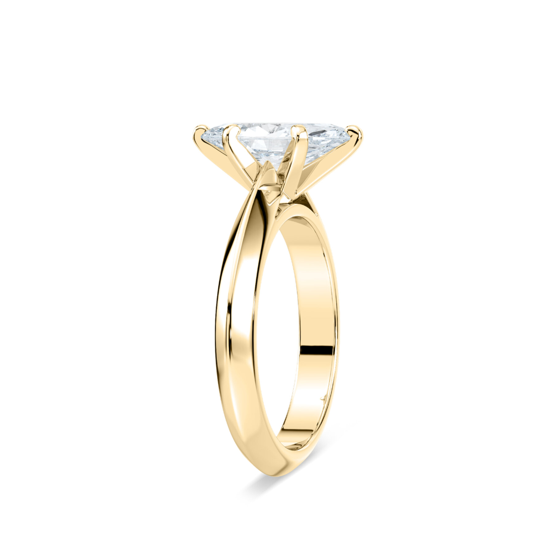1.5 Carat Marquise Shape Diamond Solitaire Ring With 14KT Gold
