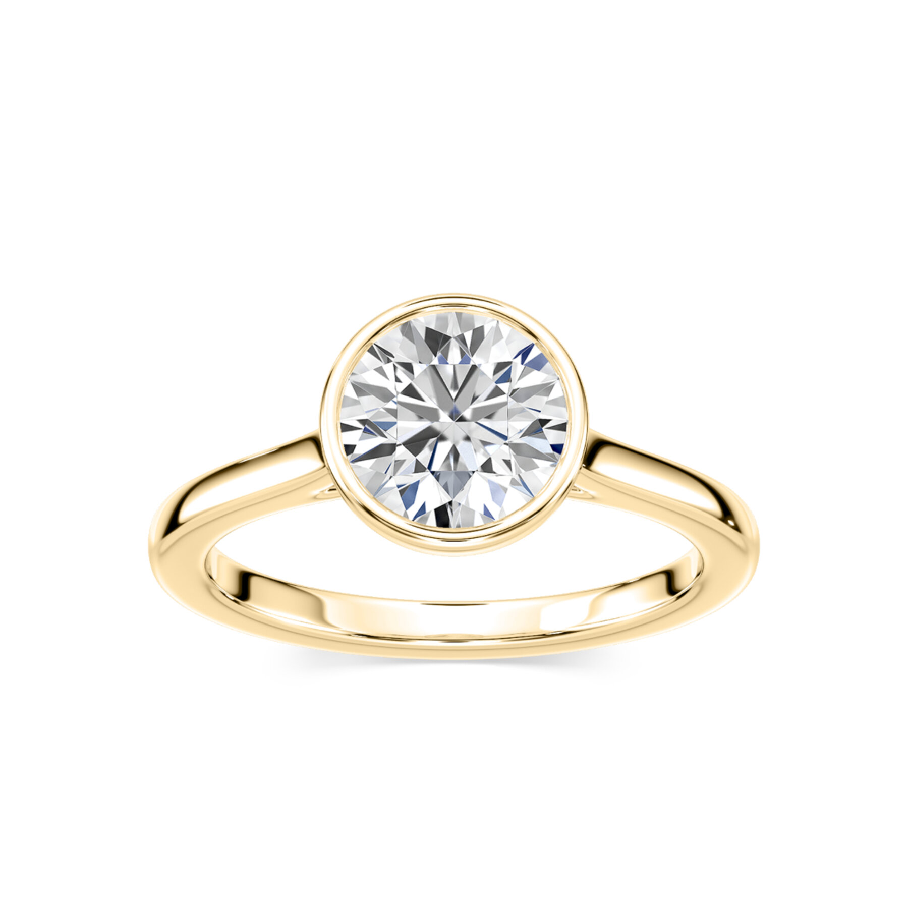 1.50 Carat Round Diamond Lilac Stackable Ring