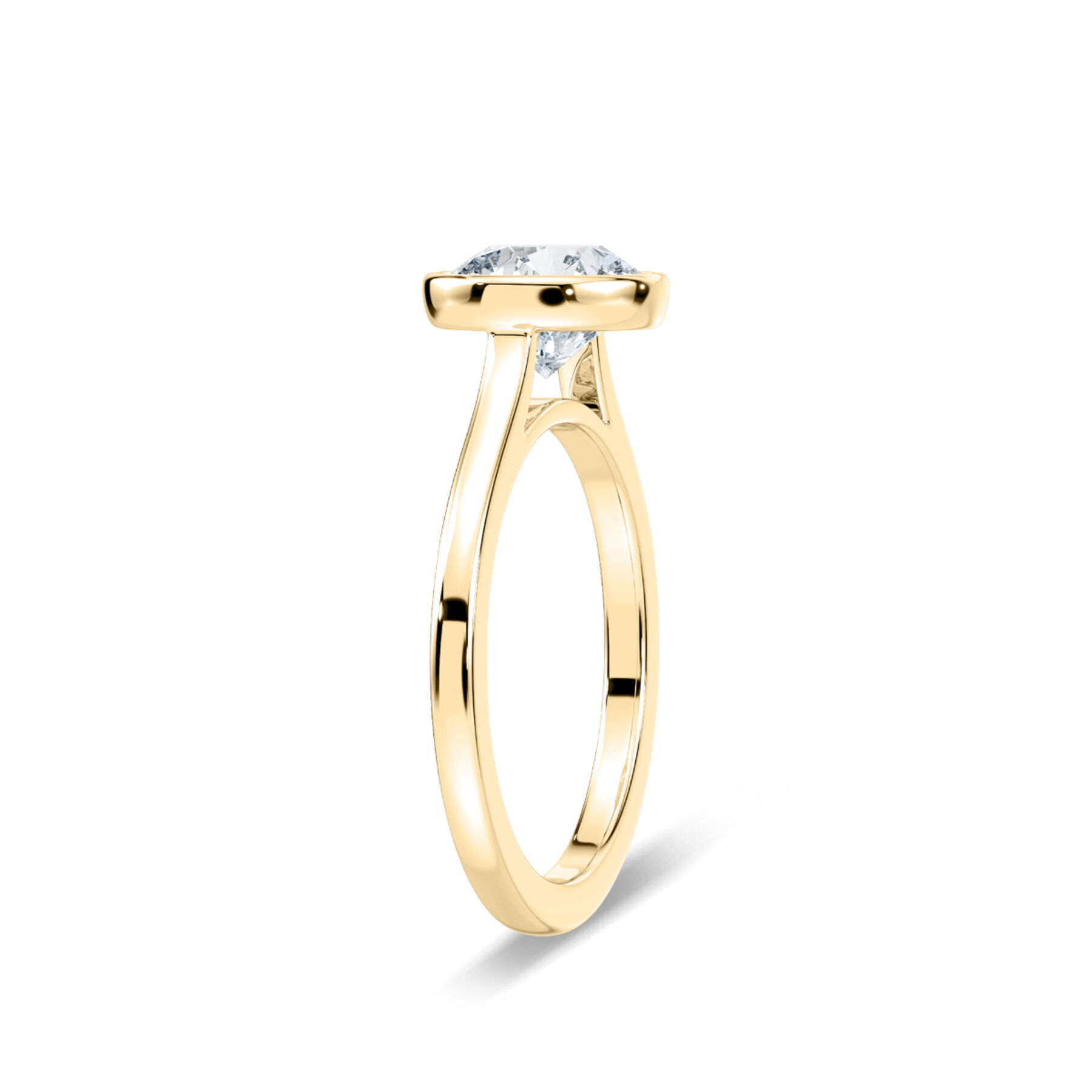 1.50 Carat Round Diamond Lilac Stackable Ring