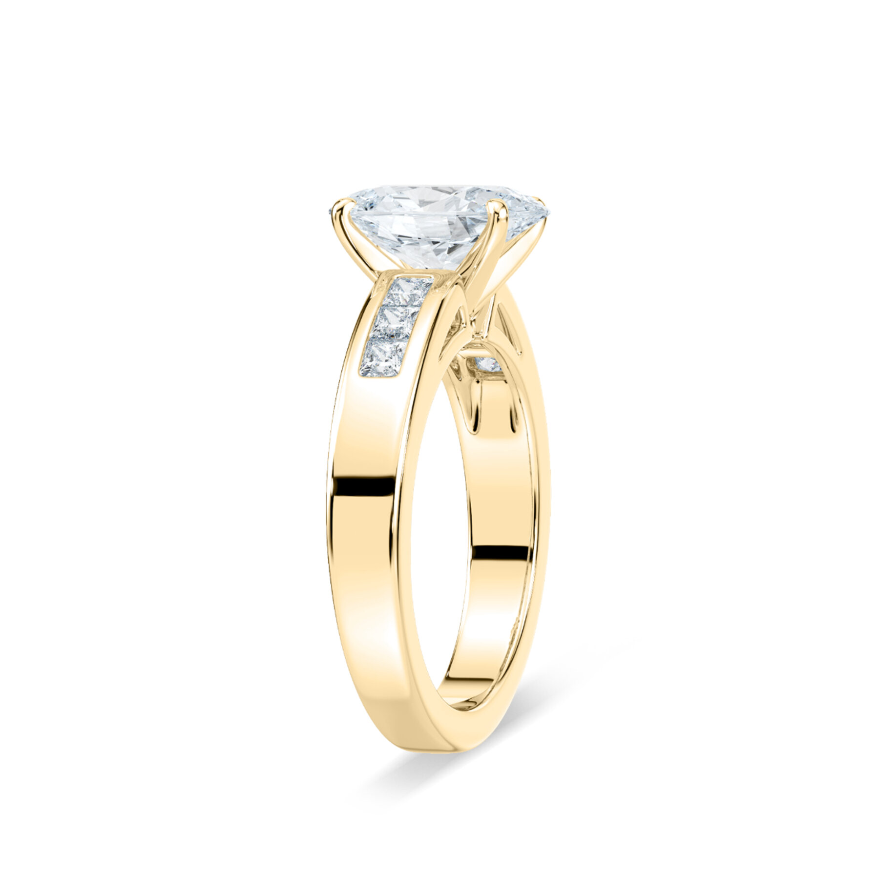2 Carat Oval Diamond Melanie Accented Ring