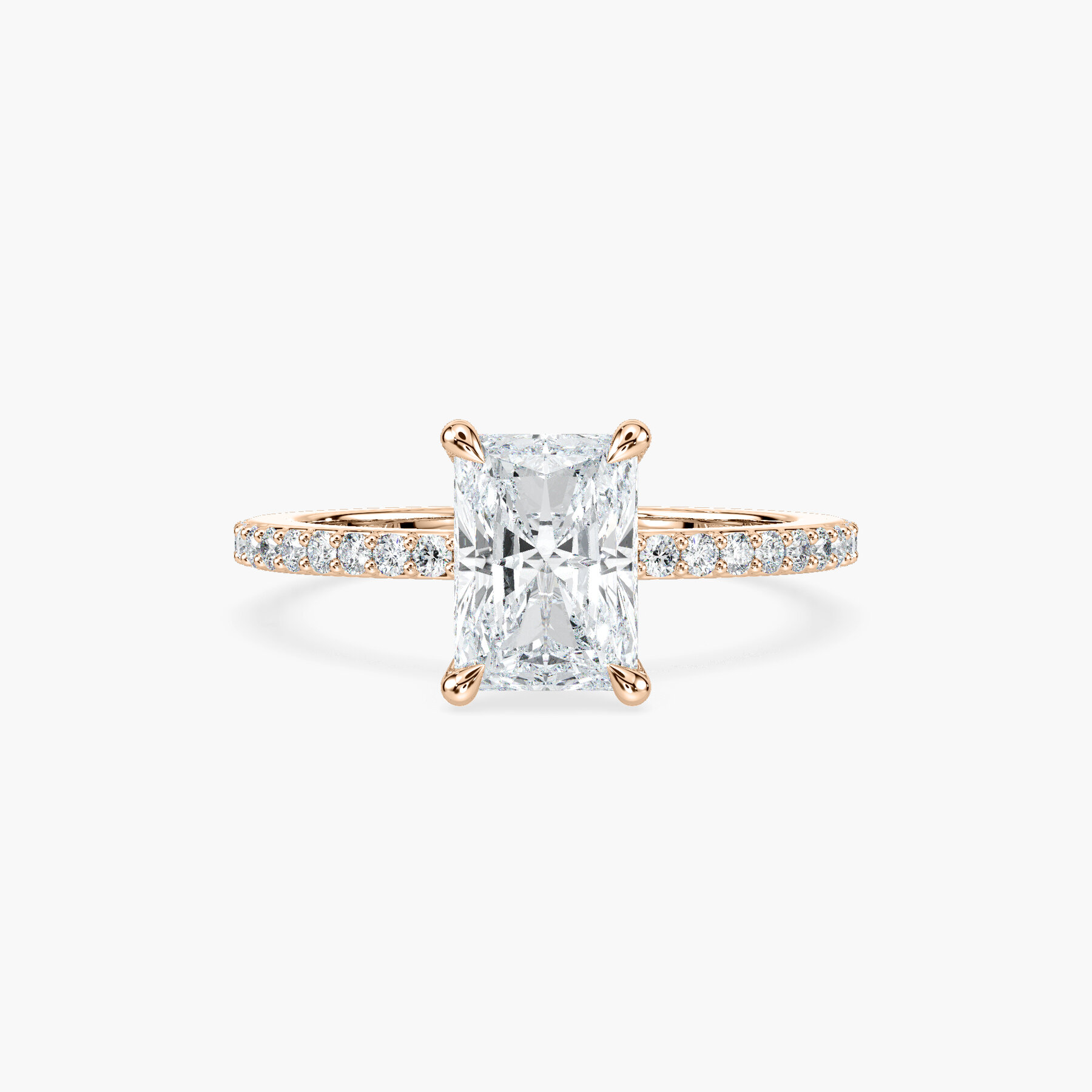 1.50 Carat Radiant Diamond Olivia Accented Ring