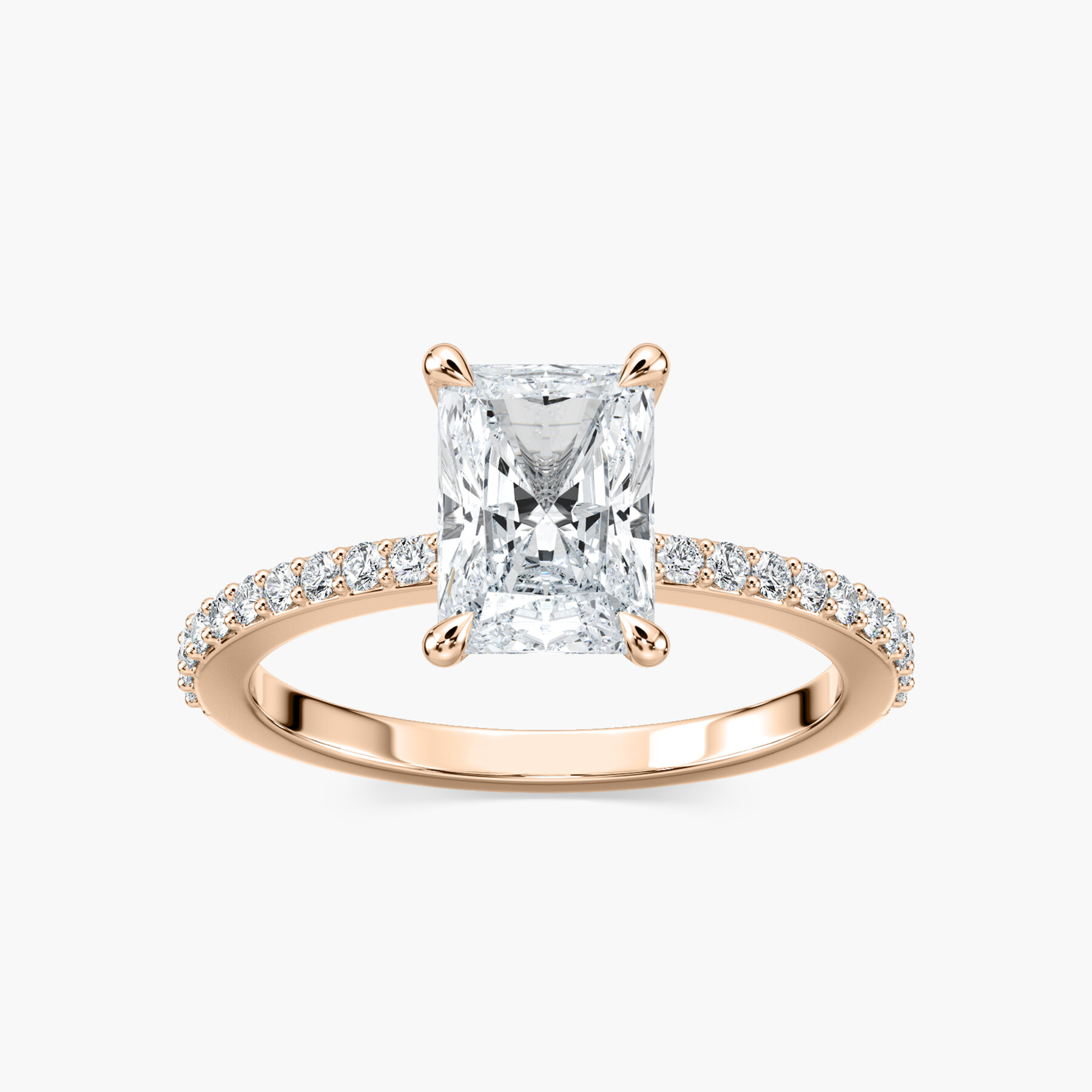 1.50 Carat Radiant Diamond Olivia Accented Ring
