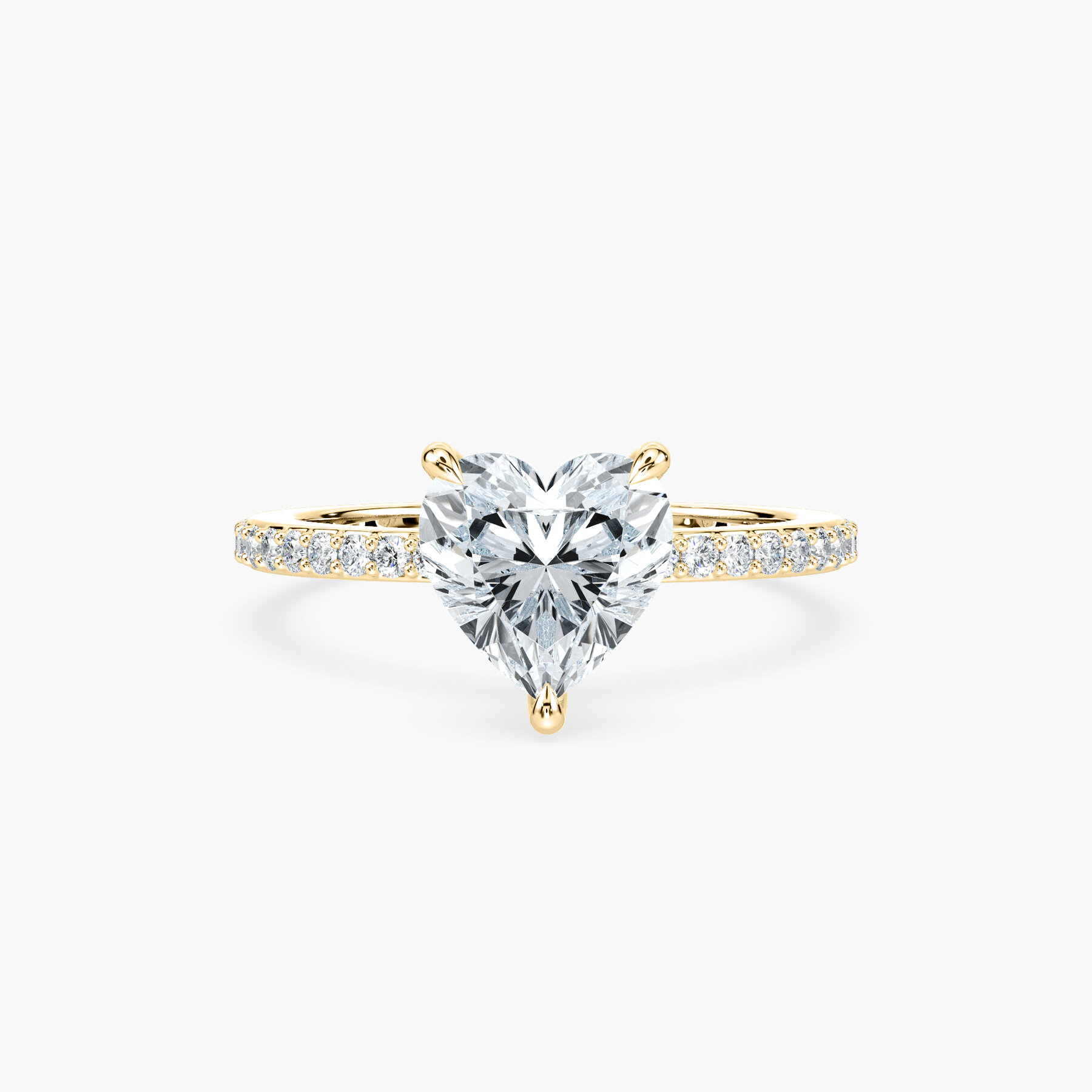 2 Carat Heart Diamond Olivia Accented Ring