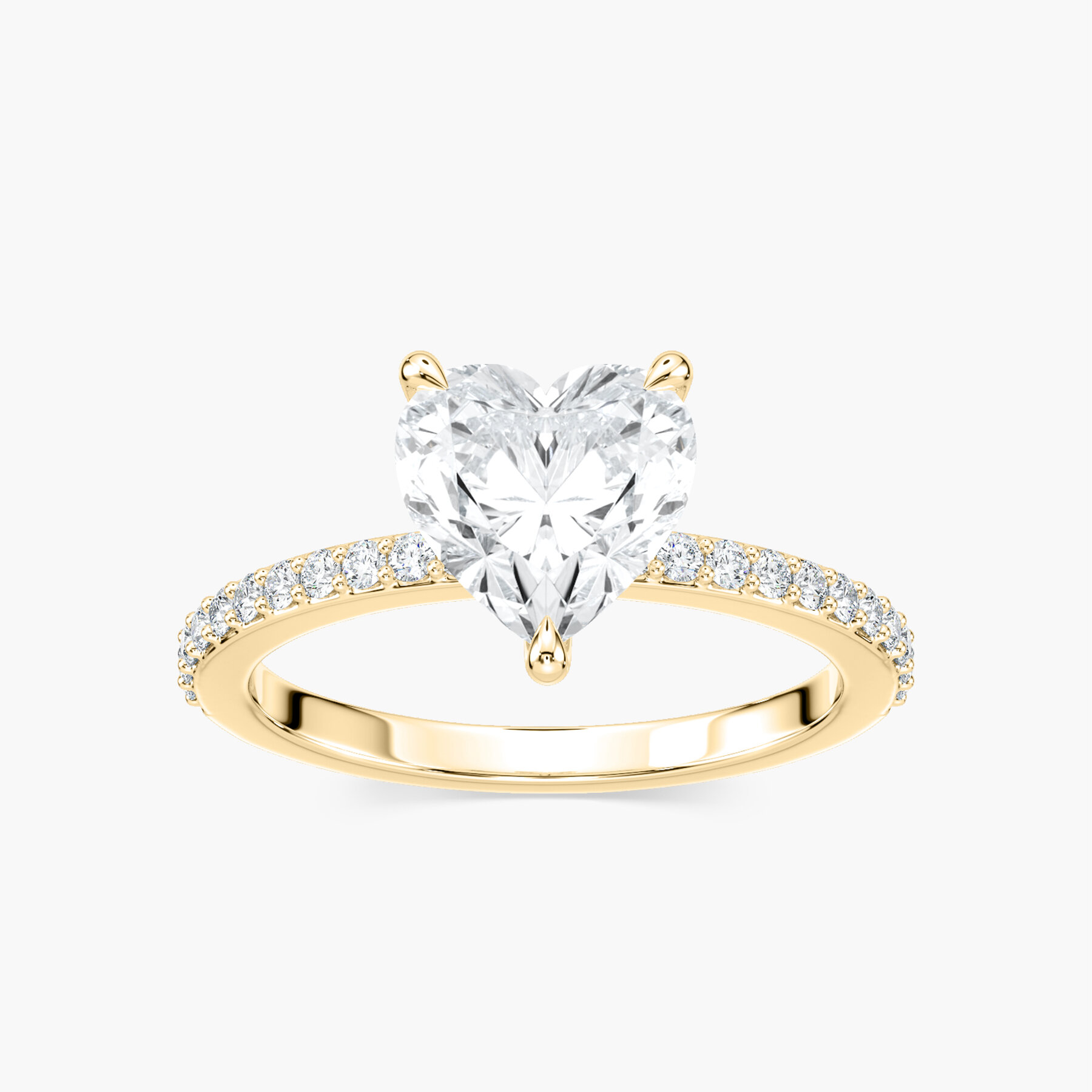 2 Carat Heart Diamond Olivia Accented Ring