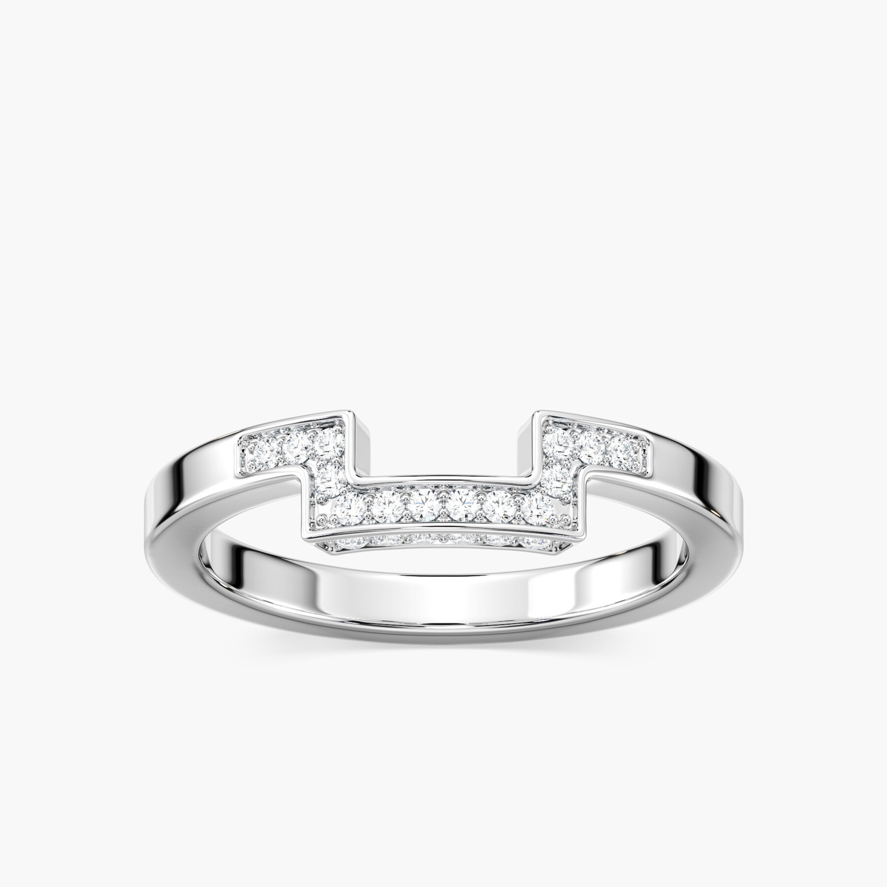 Round Diamonds Cherish Wedding Band