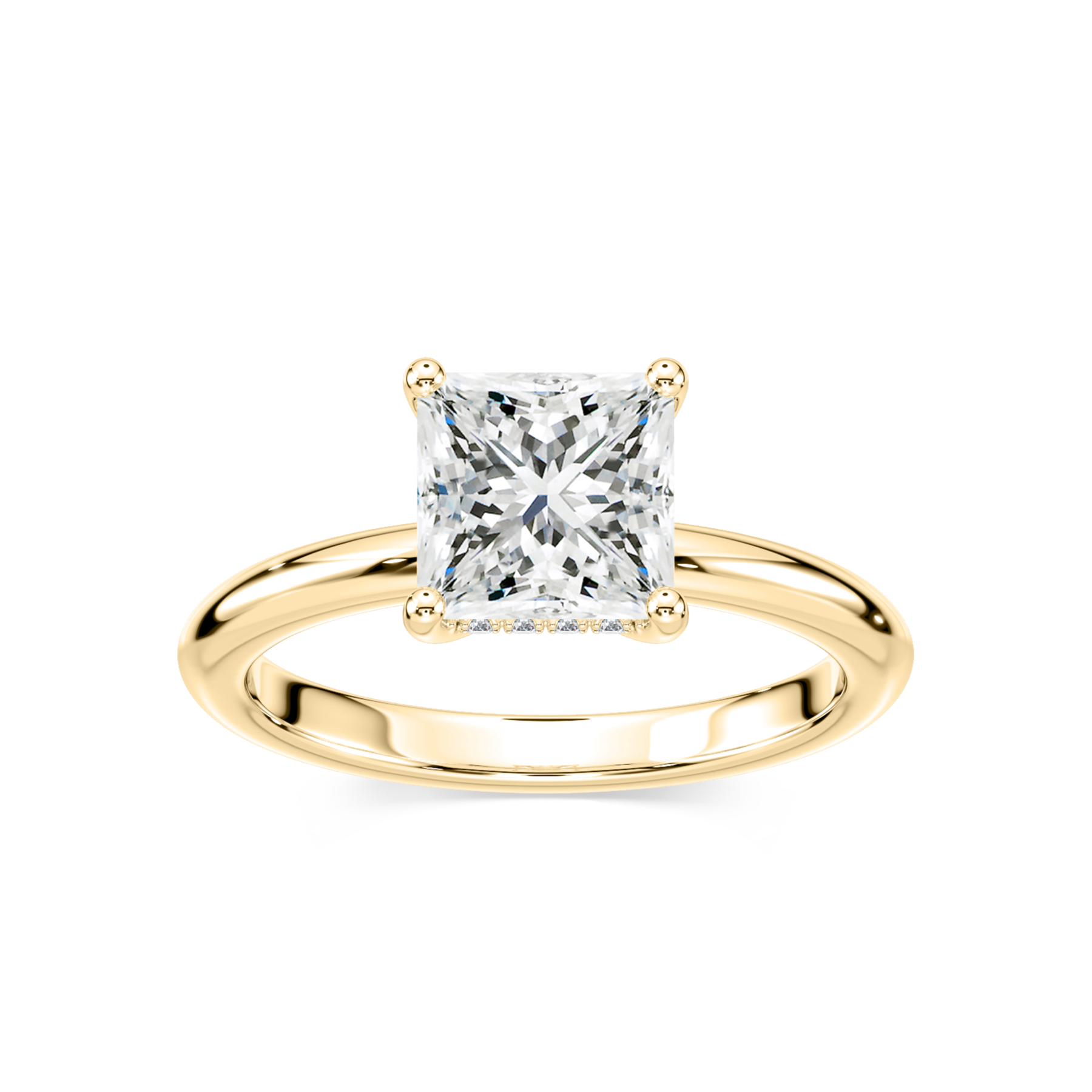 2 Carat Princess Diamond Millie Hidden Halo Ring