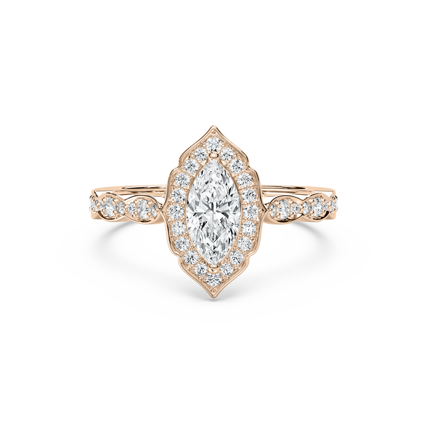 1 Carat Marquise Diamond Dainty Fashion Ring