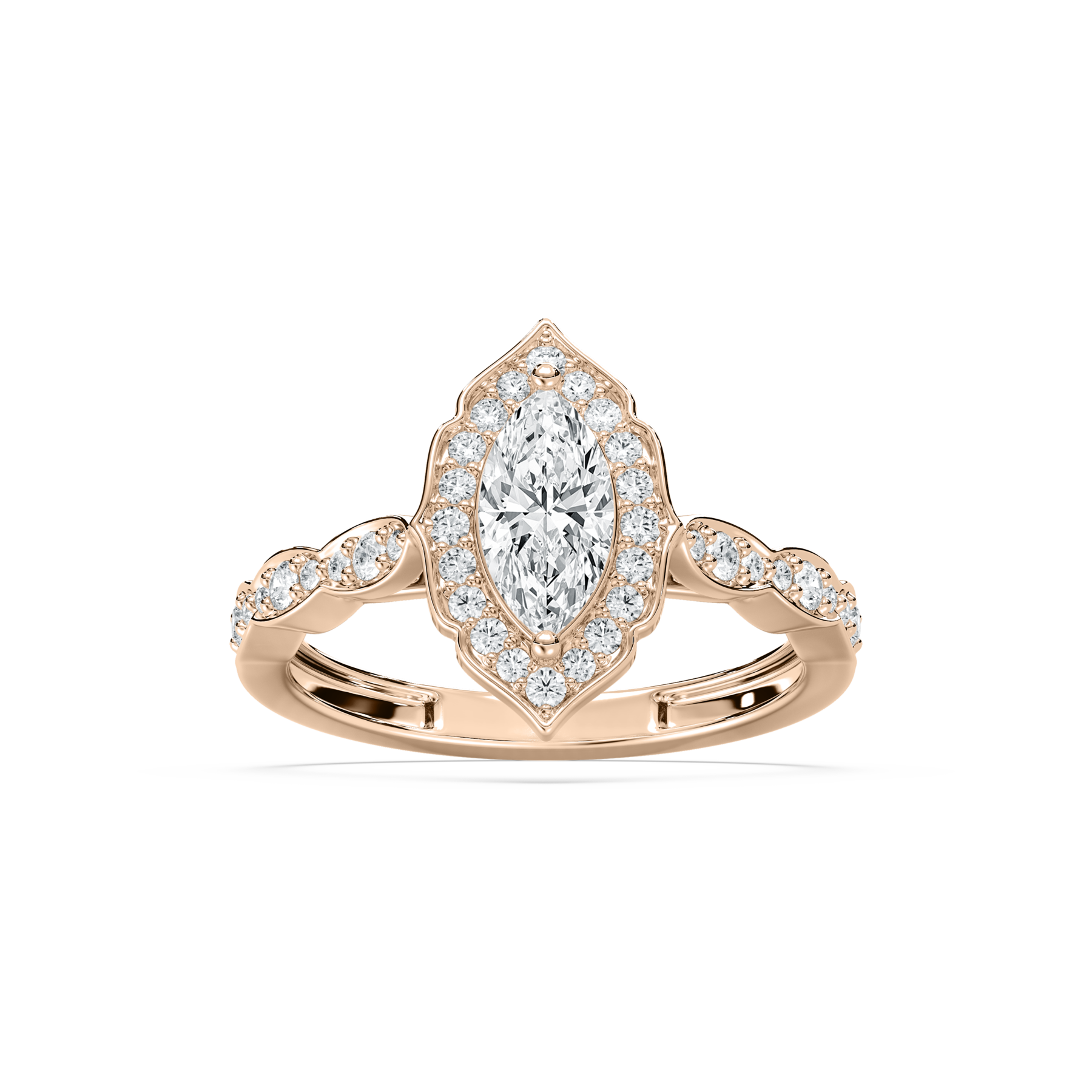 1 Carat Marquise Diamond Dainty Fashion Ring