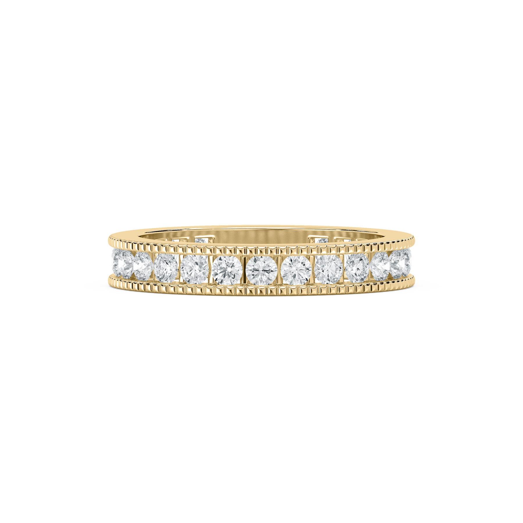 1 Carat Channel Set Round Diamond Eternity Band