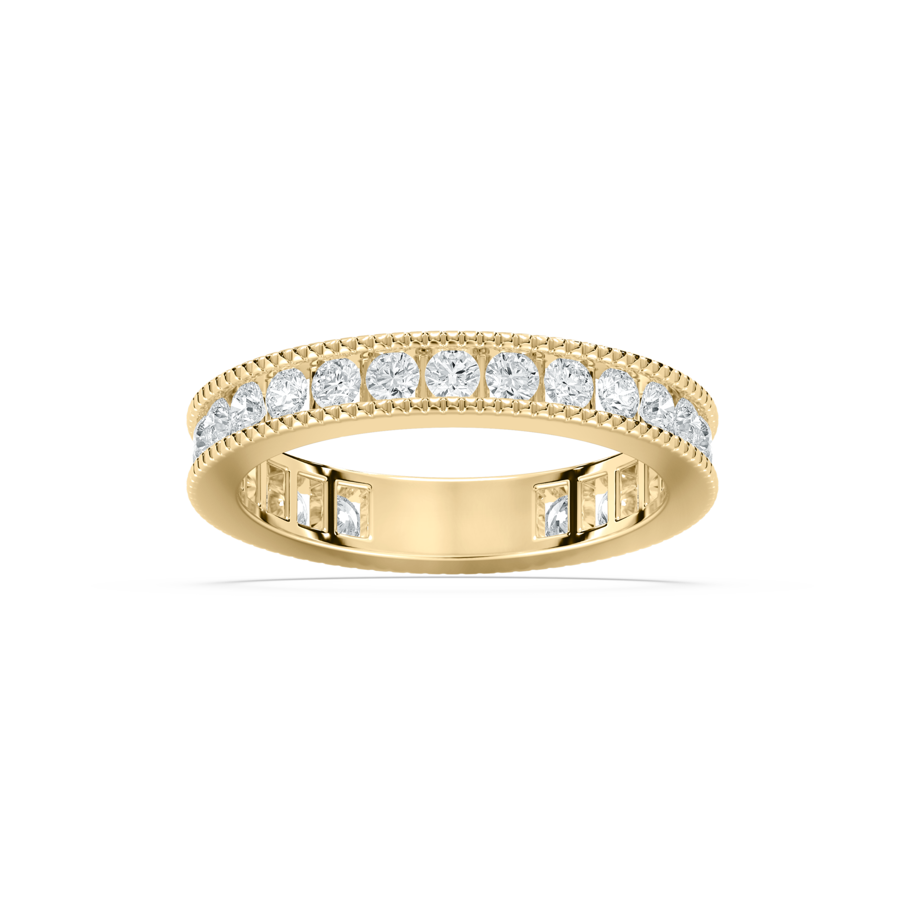 1 Carat Channel Set Round Diamond Eternity Band