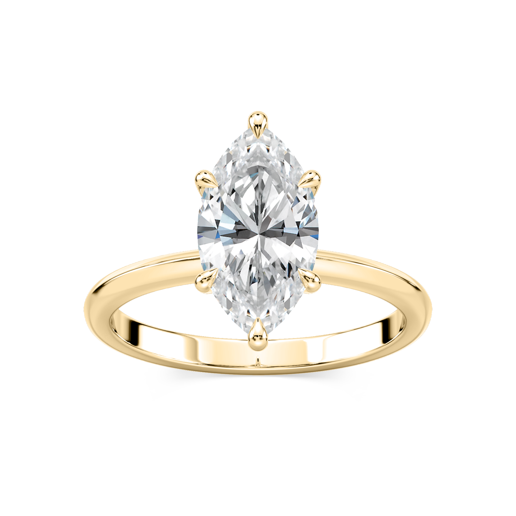 2 Carat Marquise Lab Grown Diamond Solitaire Ring