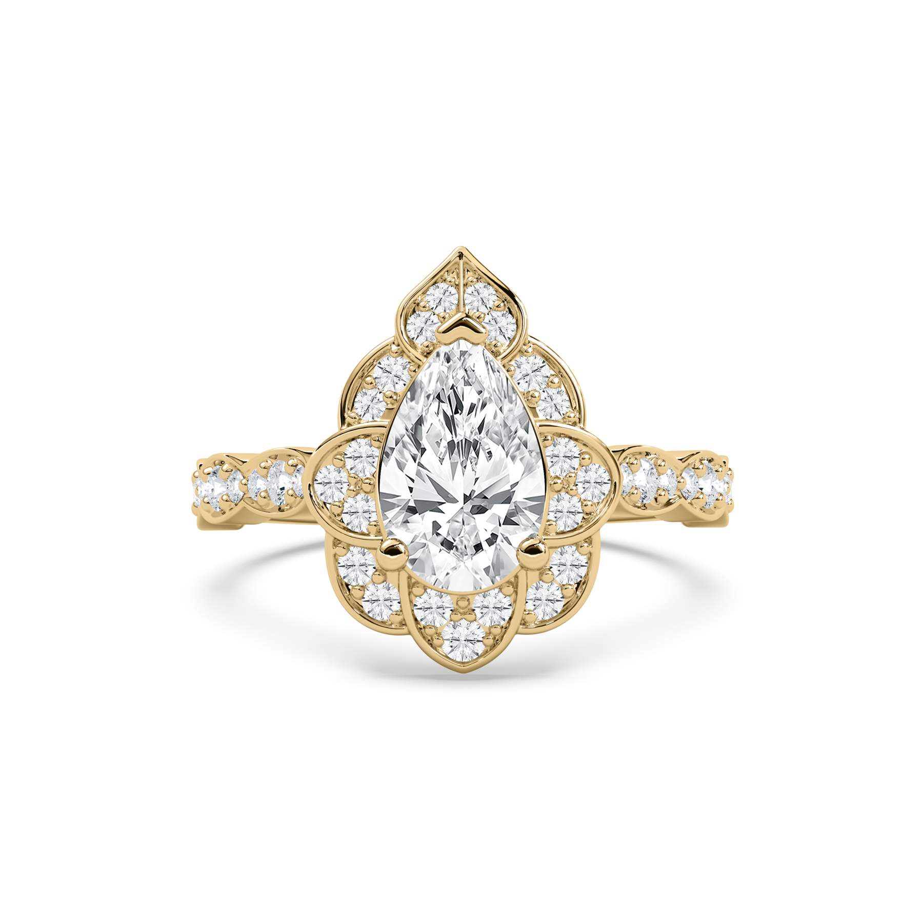 2 Carat Pear Diamond Maeve Fashion Ring