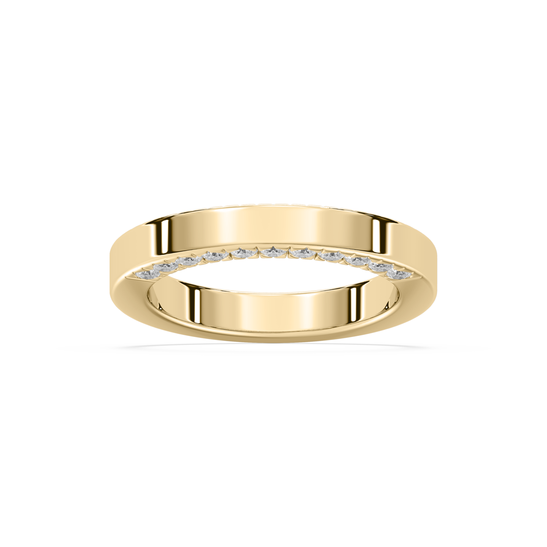 1 Carat Round Shape Diamond Mens Ring