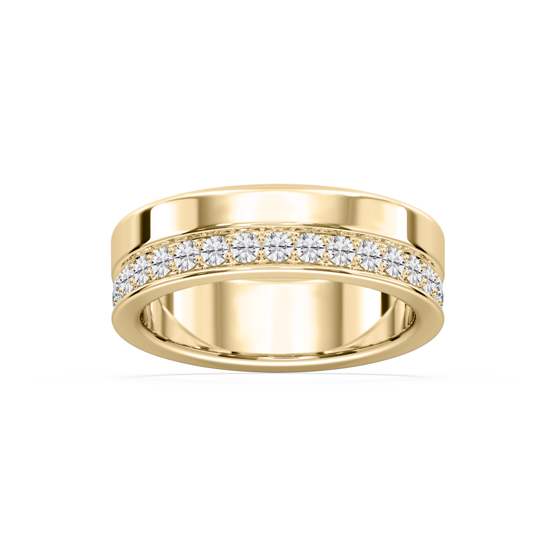 Round Shape Lab Grown Diamond Full Eternity Band