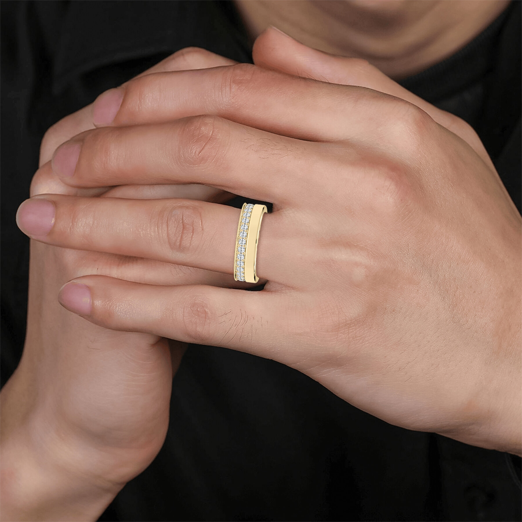 Round Shape Lab Grown Diamond Full Eternity Band