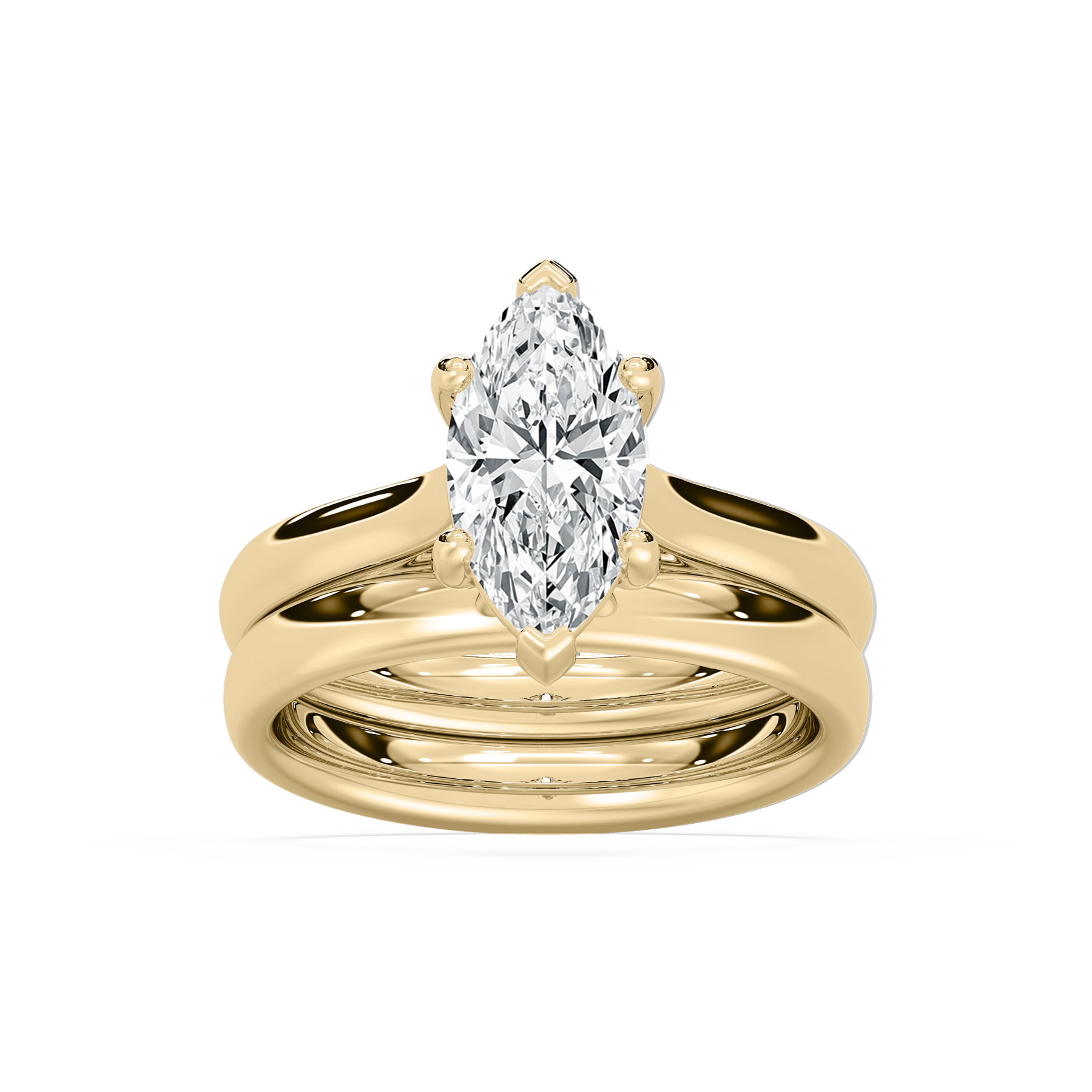 1 Carat Marquise Diamond Pure Serenity Bridal Ring