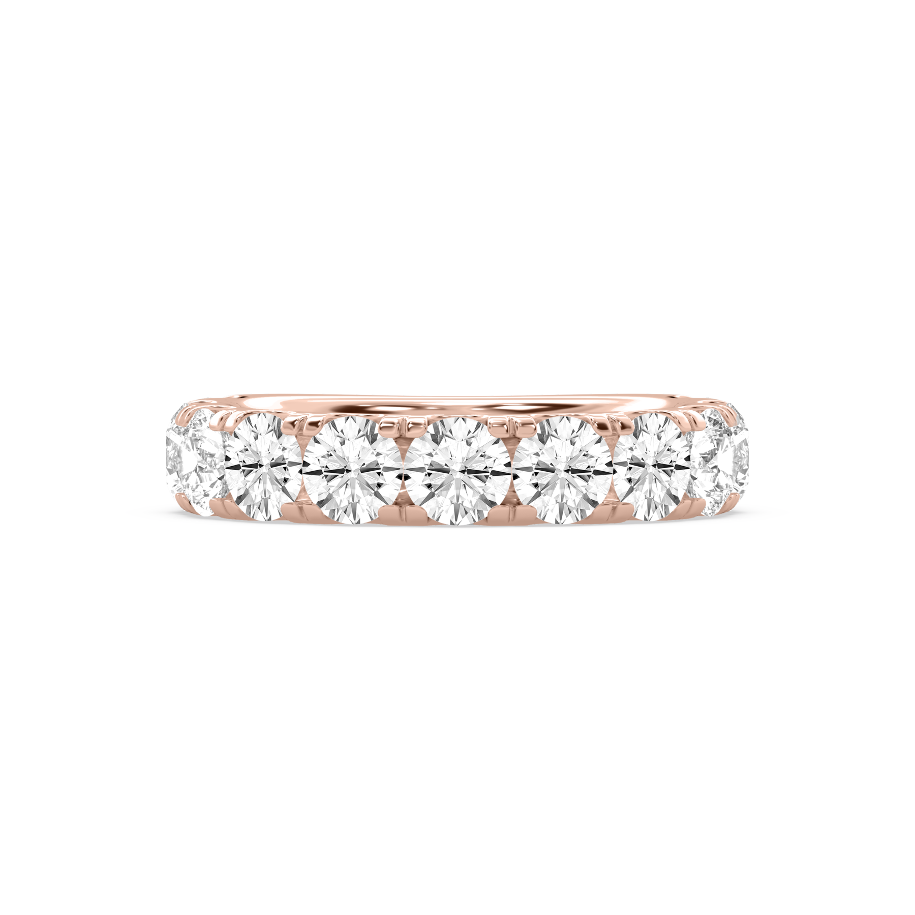 Round Shape Lab Grown Diamond Eternity Band