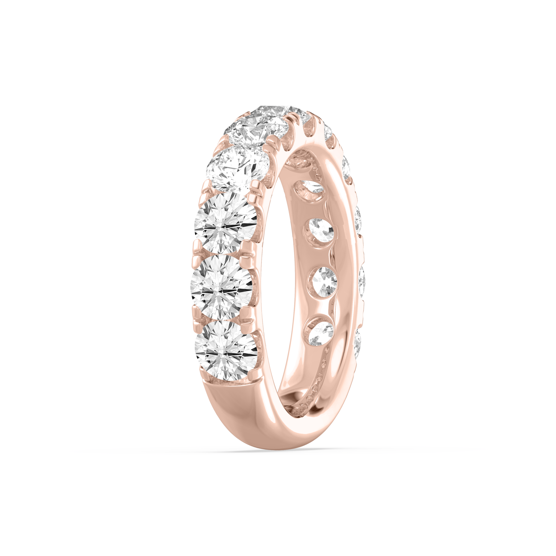 Round Shape Lab Grown Diamond Eternity Band