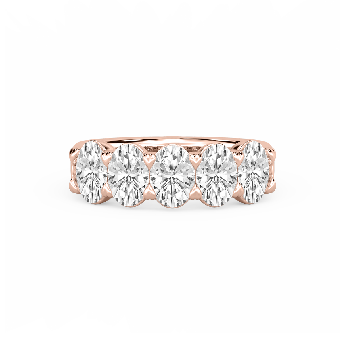 Eternal 3 Carat Oval Lab Diamond Anniversary Band