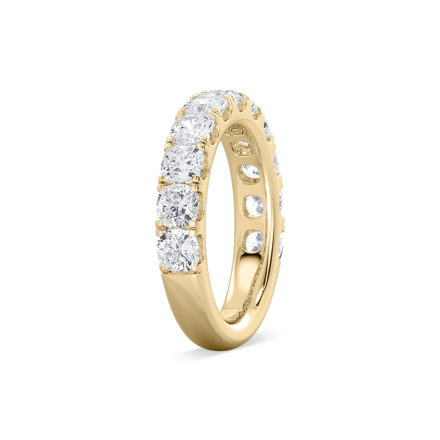 Luxury Cushion Shape Lab Grown Diamond Eternity Band